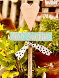 Heart Garden Stake Wood Pack