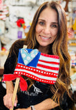 Flag Garden Stake Wood Pack