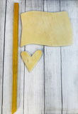 Flag Garden Stake Wood Pack