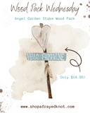 Heart Garden Stake Wood Pack