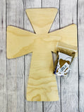 Cross Door Hanger March Monthly Wood Kit 2025