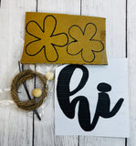 Hi Ladybug Door Hanger April Monthly Wood Kit 2025