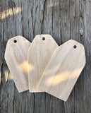 Medium Unfinished Hang Tag Wood Pack
