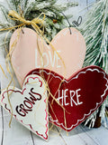 All the Love Heart Wood Pack – Set of 3 DIY Craft Hearts