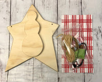 Snowman and Star-DIY-Wood Kit with Napkin