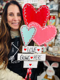 All the Love Heart Wood Pack – Set of 3 DIY Craft Hearts