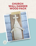 Church Wall Hanger Wood Pack