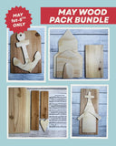 Faith & Freedom Wood Pack Bundle – 4 Patriotic DIY Wall Hangers & Shelf Sitter (May 1–5 Only)