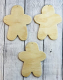 DIY-Gingerbread Ornament-Wood Pack-with BONUS Napkin