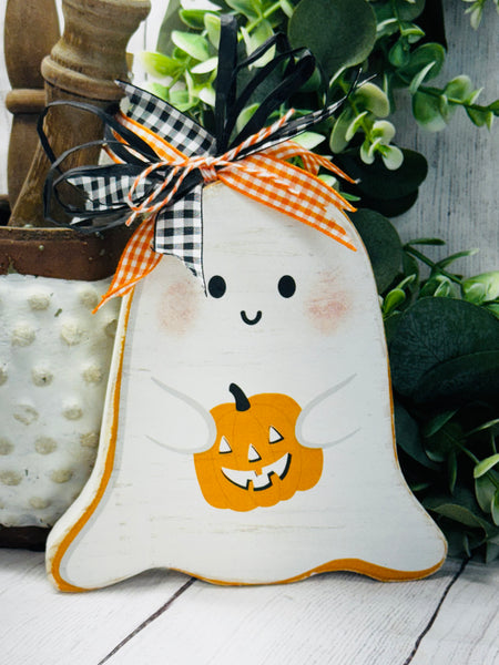 Ghost Shelf Sitter DIY Kit-with AFK Chalk Paint – Kid-Friendly & Budget-Friendly Halloween Craft