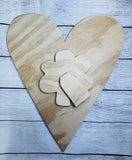 Shamrock Heart Wood Pack – St. Patrick’s Day Door Hanger DIY