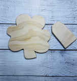 Shamrock Heart Wood Pack – St. Patrick’s Day Door Hanger DIY