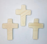 Cross Wood Pack – Set of 3 Unfinished Wooden Crosses
