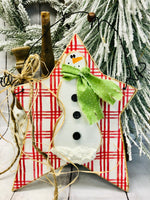 Snowman and Star-DIY-Wood Kit with Napkin