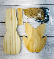 AFK Kids October Monthly Wood Kit – DIY Turkey Shelf Sitter