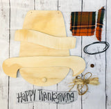 Happy Thanksgiving Pilgrim-DIY-Wood Kit