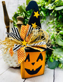 Fall-O-Ween Pumpkin Shelf Sitter-Wood Pack | DIY Halloween & Fall Craft Kit