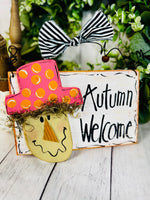 September Monthly Craft Kit – Autumn Welcome Scarecrow Sign