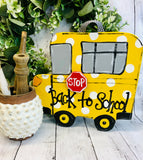 School Bus-Door Hanger-Wood Kit