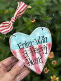 Enter with a Happy Heart Wood Pack – DIY Door Hanger Sign