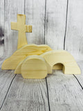 Empty Tomb Wood Pack – He Is Risen Easter DIY Craft Cutout