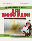 Chicken Garden Stake Wood Pack – DIY Garden & Plant Decor