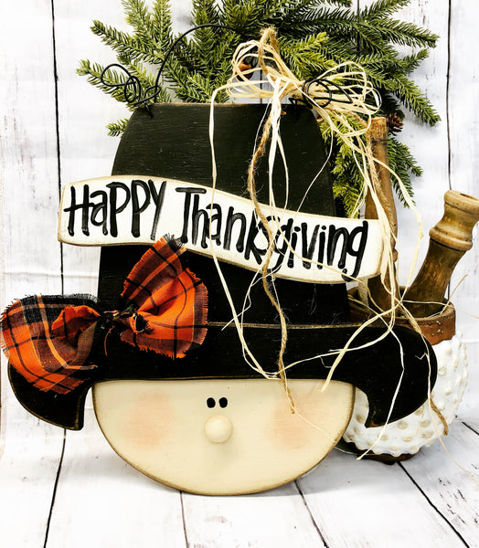 Happy Thanksgiving Pilgrim-DIY-Wood Kit