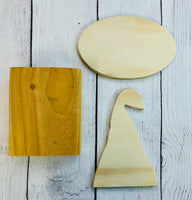 Fall-O-Ween Pumpkin Shelf Sitter-Wood Pack | DIY Halloween & Fall Craft Kit