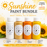 Sunshine Paint Bundle – AFK Chalk Paint Color Collection | 4 Premium 2oz Bottles