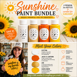 Sunshine Paint Bundle – AFK Chalk Paint Color Collection | 4 Premium 2oz Bottles
