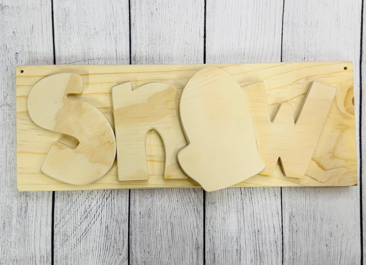 Snow Mitten Wood Pack – DIY Winter Sign | Layered SNOW Mitten Wood Cut ...