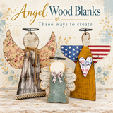 Angel Trio Wood Blank Bundle | Three DIY Angels