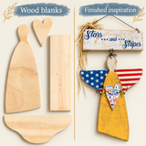Angel Trio Wood Blank Bundle | Three DIY Angels