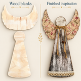 Angel Trio Wood Blank Bundle | Three DIY Angels