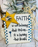 Faith is... Sign March Monthly Kit