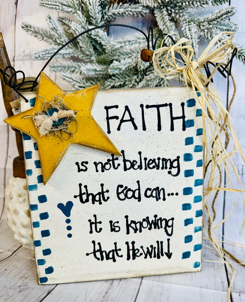 Faith is... Sign March Monthly Kit