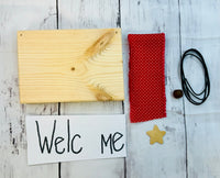 Welcome Star DIY Shelf Sitter