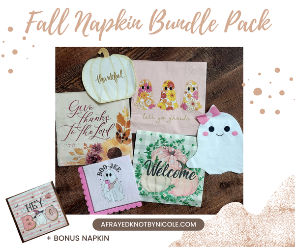 Fall Napkin Bundle 6 pack + Bonus Napkin