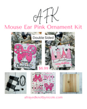 Mouse Ears Pink Ornament Kit