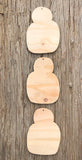 Snowmen Ornament Wood Pack