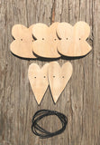 Bee and Heart Garland Unfinished Wood Kit