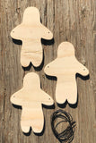 Gingerbread Ornaments Unfinished Wood Pack