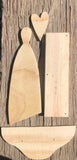 Hanging Angel Wood Pack | DIY Unfinished Wood Craft