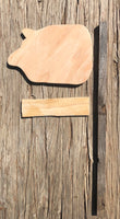 Little Piggy Garden Stake Unfinished Wood Kit