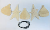 Sailboat and Star Garland Wood Kit