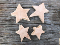 Unfinished Wood Star Cutouts Variety Pack