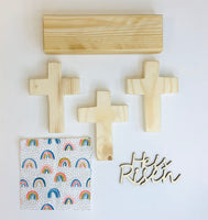 He is Risen-Cross-DIY-Wood Kit